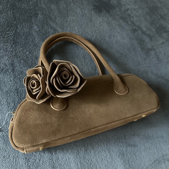 Brand New! Anthropologie Dolce Vita Boracay Shoulder Bag Brown Suede - $228 - Picture 8 of 13